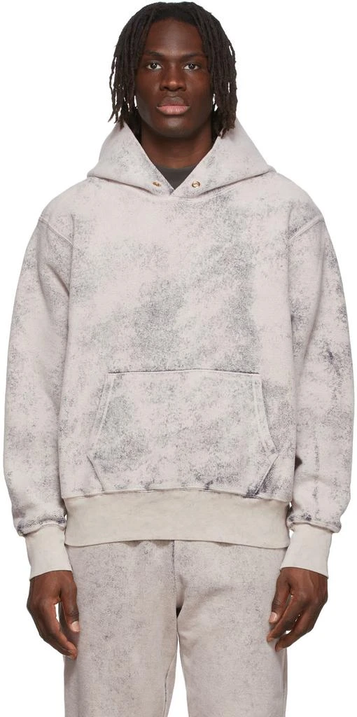 商品Les Tien|Off-White Cotton Hoodie,价格¥578,第1张图片