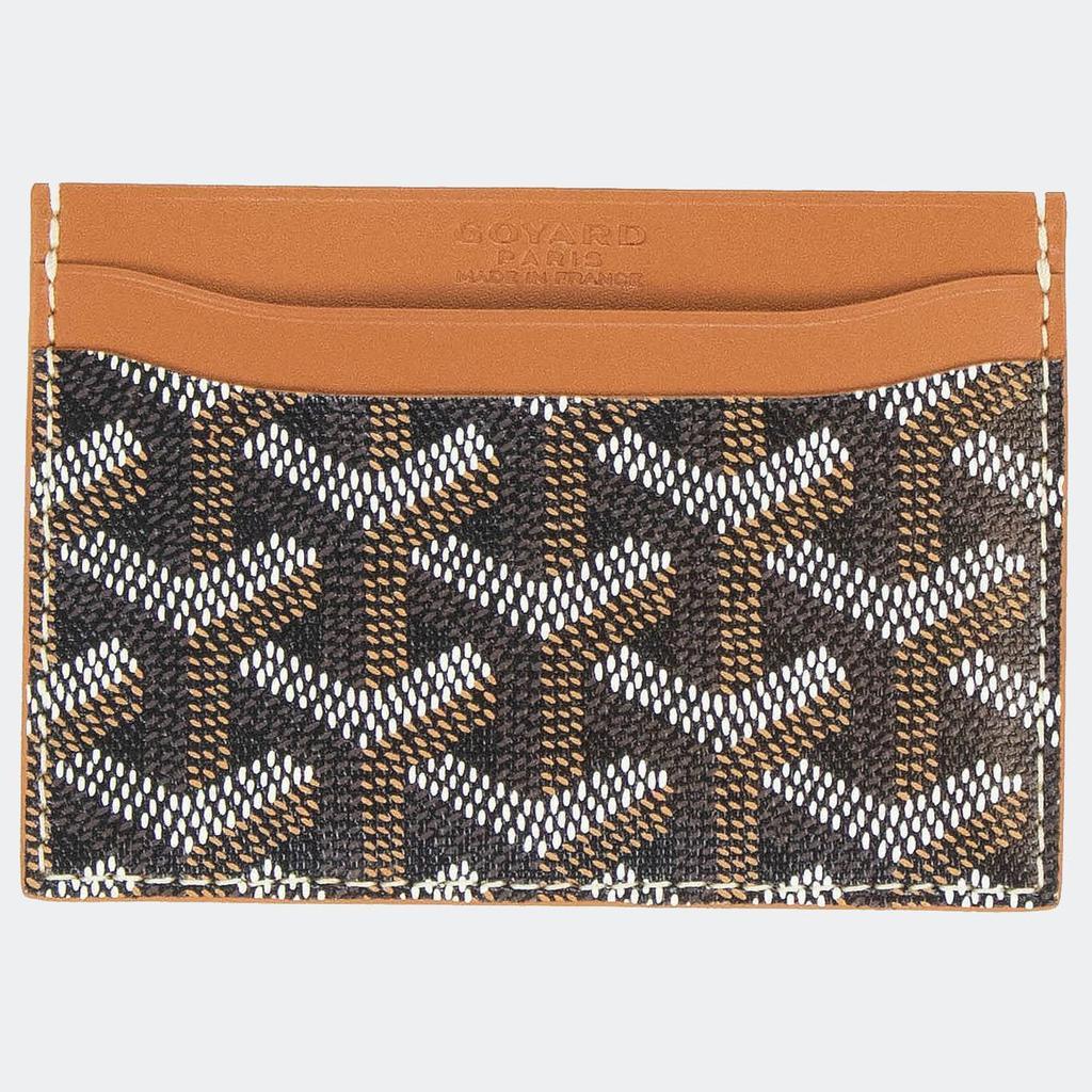 商品Goyard|Goyard Sulpice Black Tan Card Holder,价格¥4234,第4张图片详细描述