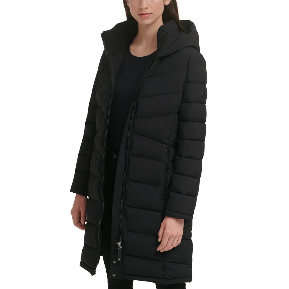 Women's Hooded Stretch Puffer Coat, Created for Macy's商品第9张图片规格展示