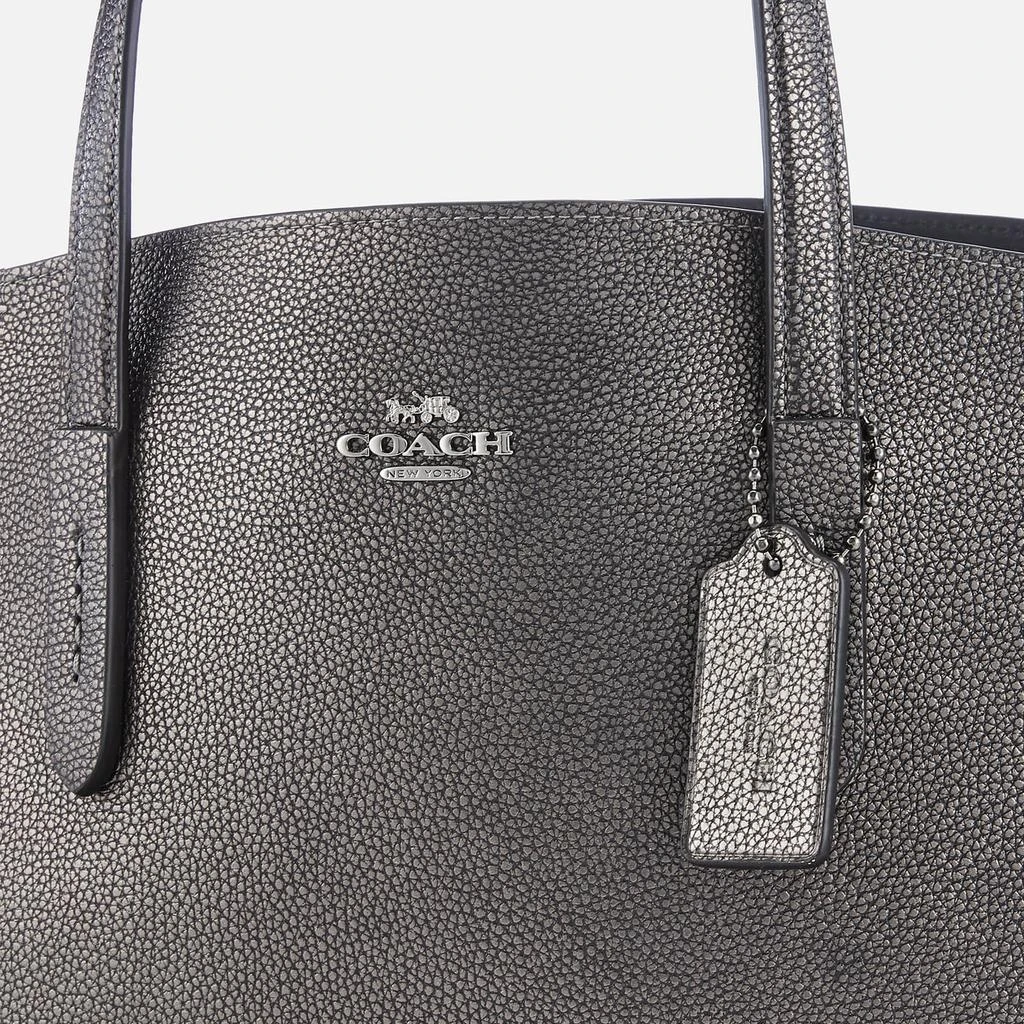 商品Coach|Coach Women's Metallic Leather Charlie Carryall Bag - Metallic Graphite,价格¥1601,第4张图片详细描述