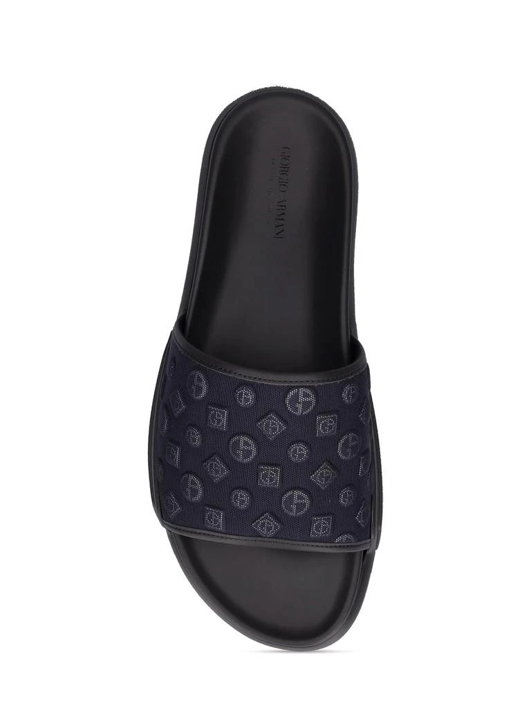 商品Giorgio Armani|Logo Slip On Sandals,价格¥4493,第3张图片详细描述