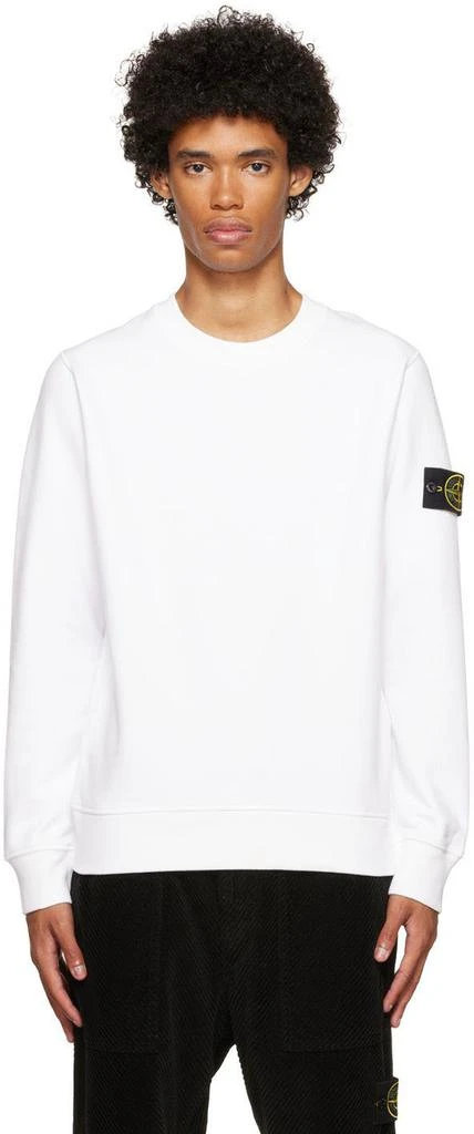 商品Stone Island|White Patch Sweatshirt,价格¥2702,第1张图片
