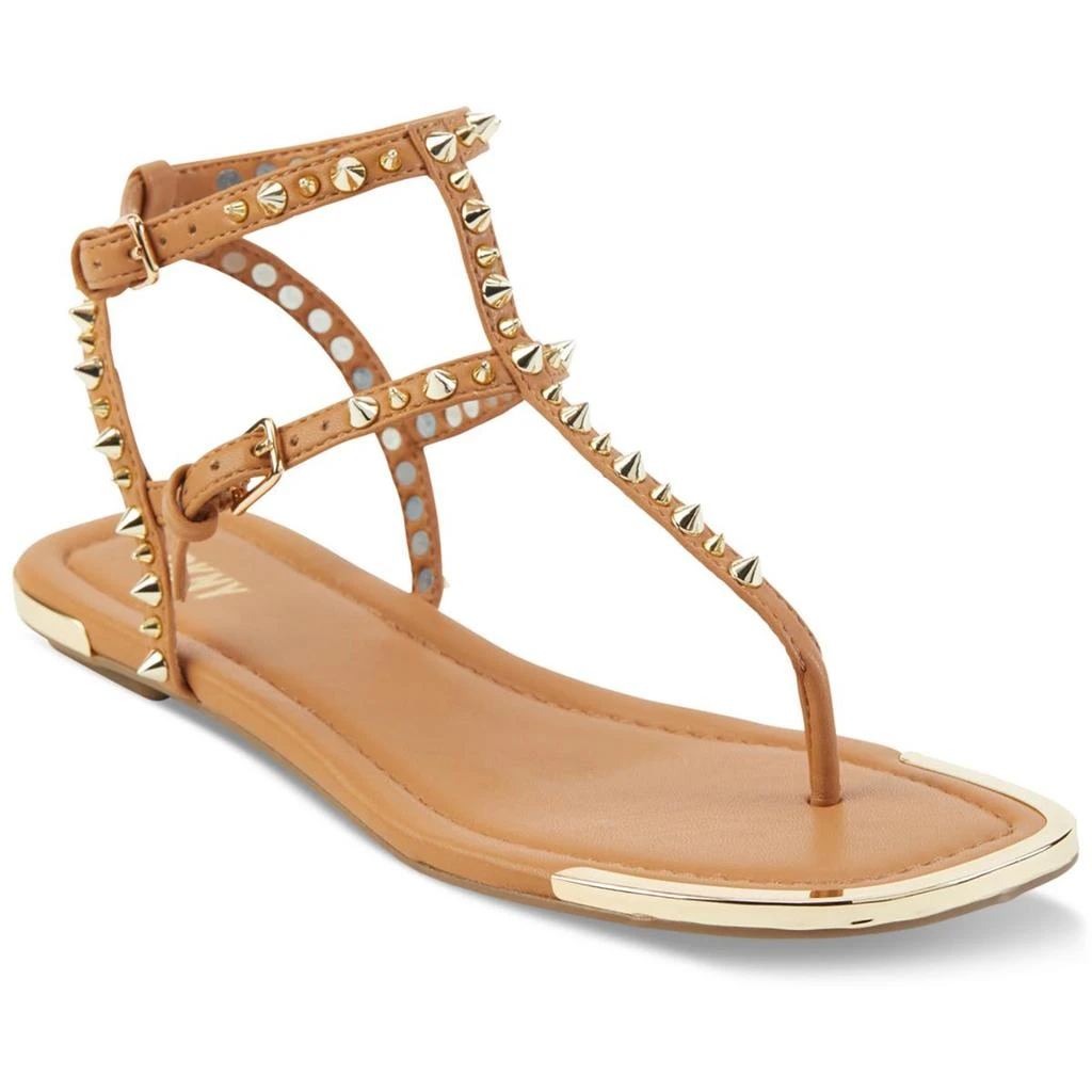 商品DKNY|DKNY Womens Hadi Faux Leather Studded Thong Sandals,价格¥178-¥229,第2张图片详细描述