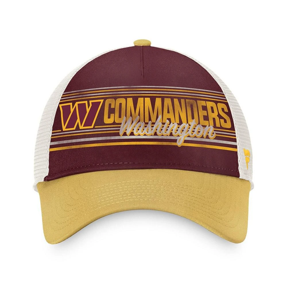 商品Fanatics|Men's Branded Burgundy, Gold Washington Commanders True Classic Retro Trucker Snapback Hat,价格¥190,第4张图片详细描述