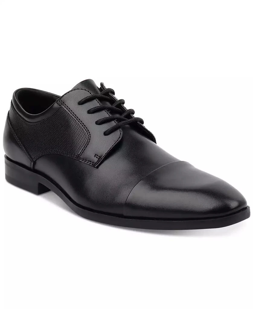 商品Alfani|Men's Victor Faux-Leather Lace-Up Cap-Toe Dress Shoes, Created for Macy's,价格¥232,第1张图片