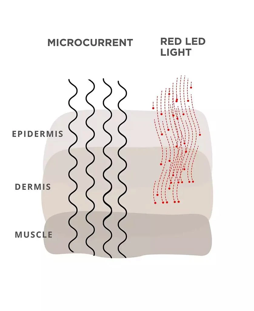 Microcurrent and Red Led Light Gua Sha Massager for Face and Neck 商品