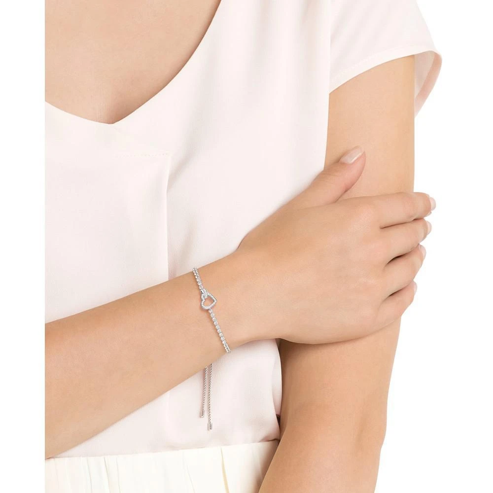 商品Swarovski|Rose Gold-Tone Crystal Heart & Circle Slider Bracelet,价格¥881,第2张图片详细描述