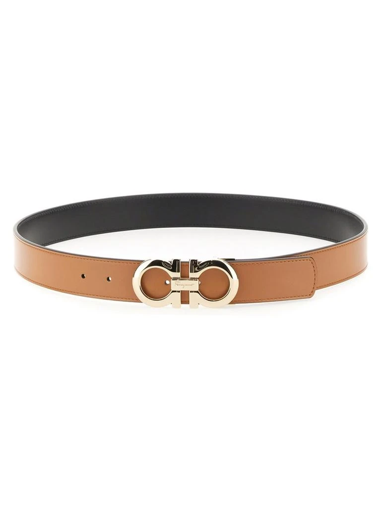 商品Salvatore Ferragamo|Salvatore Ferragamo Gancini Reversible Belt,价格¥2693,第1张图片详细描述