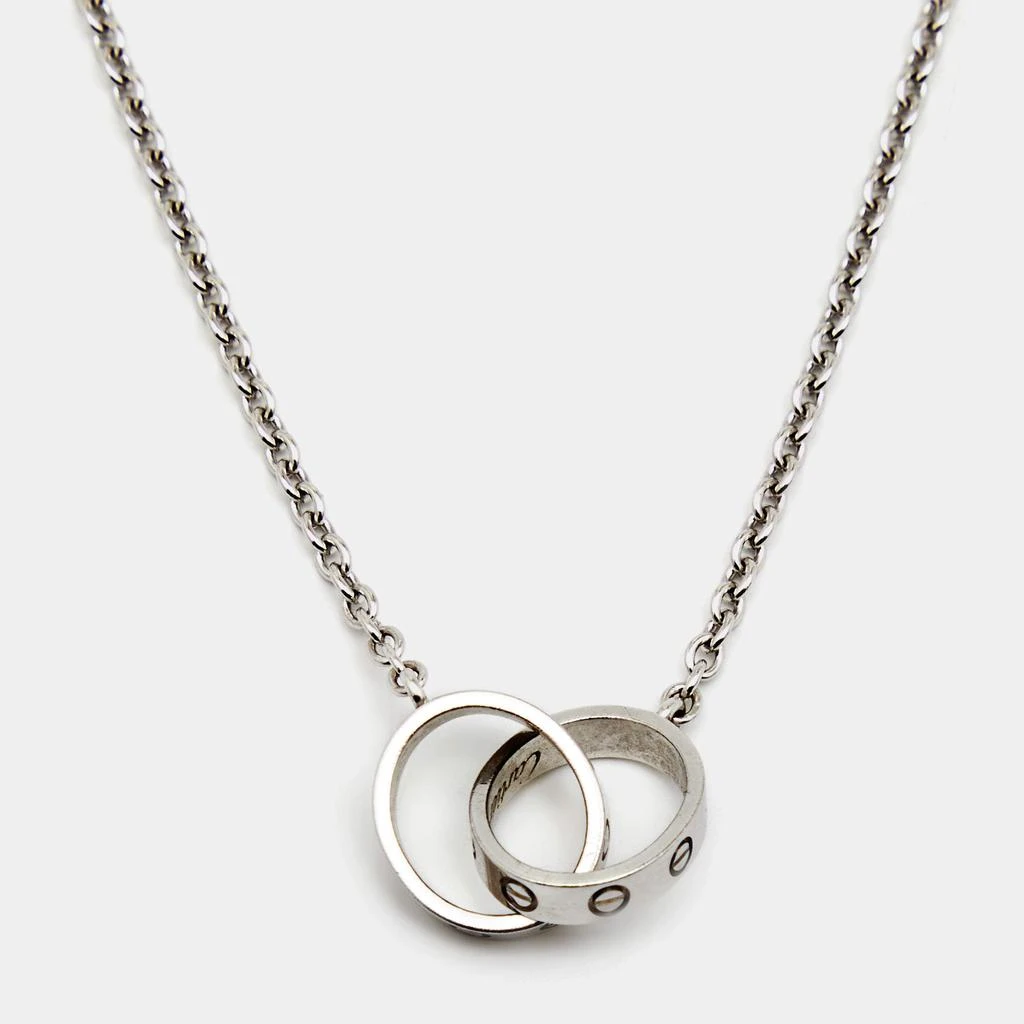 商品[二手商品] Cartier|Cartier Love Interlocking Loops 18k White Gold Necklace,价格¥10741,第1张图片