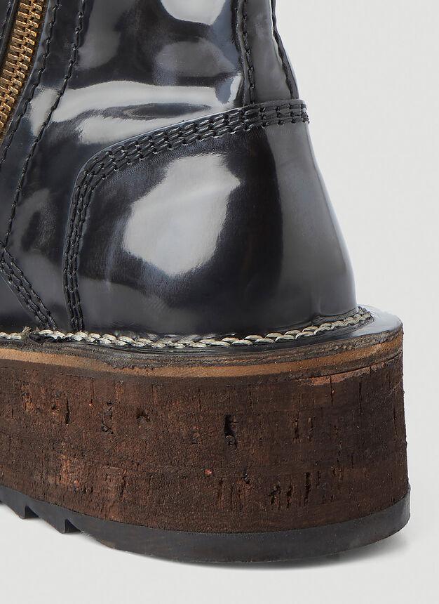 Track Sole Boots in Black商品第6张图片规格展示