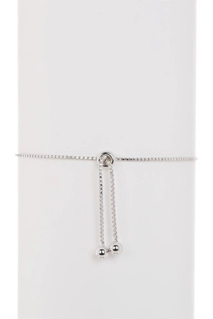 商品ADORNIA|White Rhodium Plated Pavé Swarovski Crystal Evil Eye Lariat Bracelet,价格¥151,第3张图片详细描述