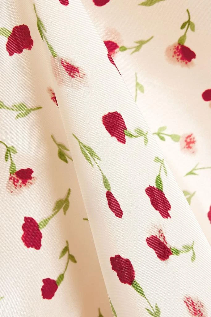 商品Khaite|Milo floral-print cupro-satin midi dress,价格¥5290,第4张图片详细描述