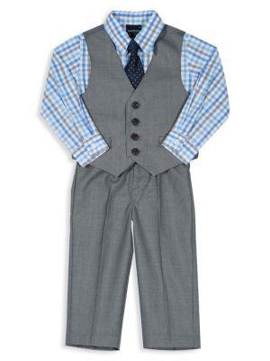 商品Nautica|Baby Boy's Sharkskin 4-Piece Set,价格¥252,第1张图片