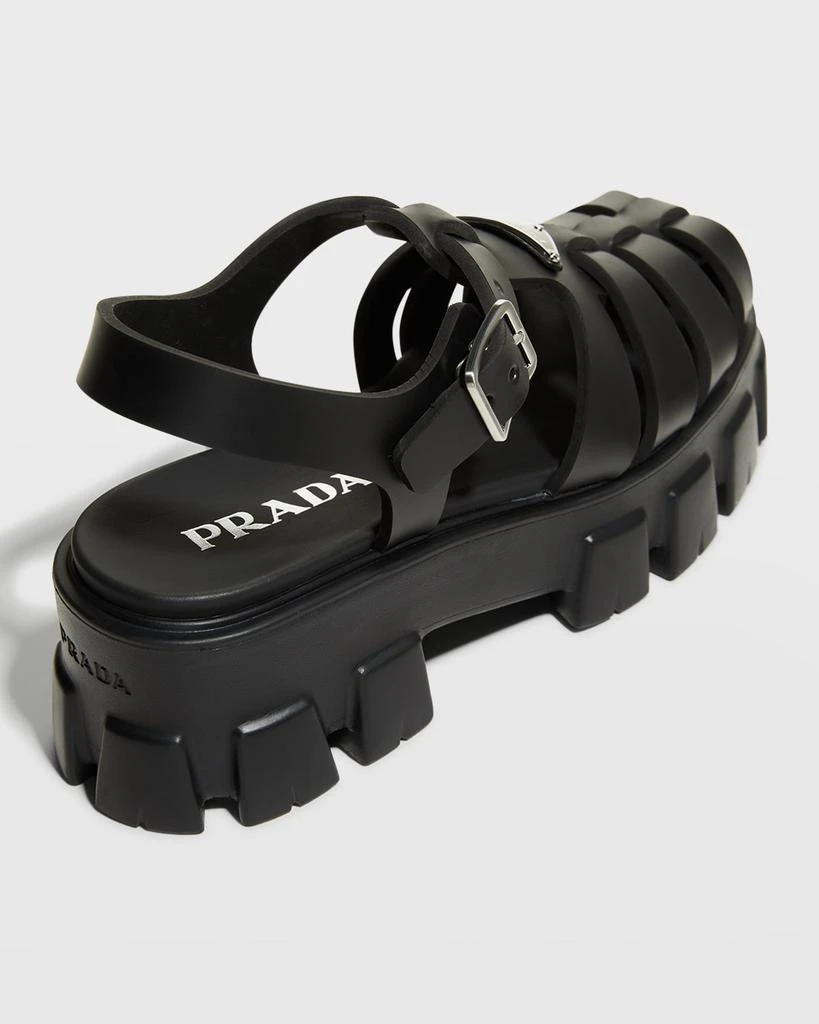 商品Prada|Rubber Logo Chunky-Sole Fisherman Sandals,价格¥6787,第4张图片详细描述