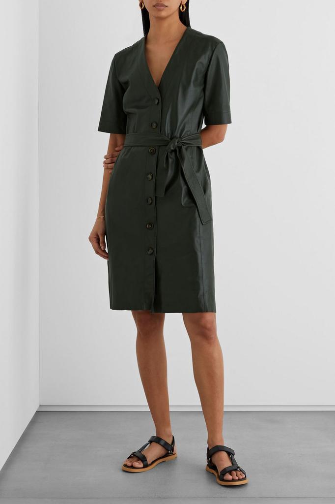 商品IRIS & INK|Andrée belted leather dress,价格¥2426,第2张图片详细描述