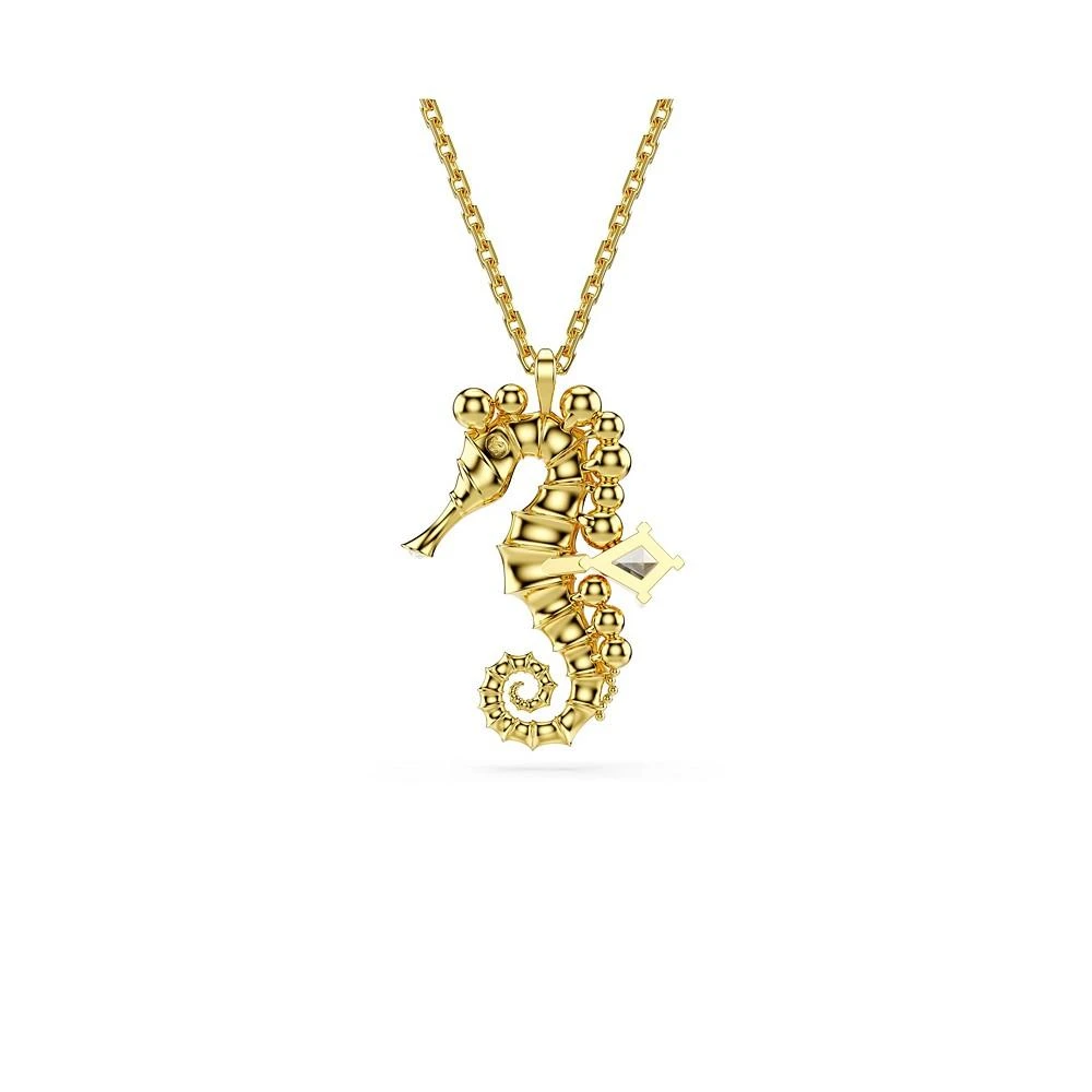 商品Swarovski|Crystal Swarovski Imitation Pearls, Seahorse, Blue, Gold-Tone Idyllia Pendant Necklace,价格¥1315,第2张图片详细描述