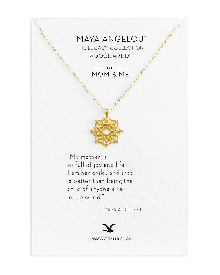 商品Dogeared|Maya Angelou Legacy Collection "On Mom & Me" Necklace, 18",价格¥323,第1张图片