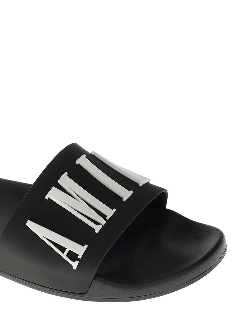 商品AMIRI|AMIRI Rubber Slide Sandals With Logo,价格¥1895,第4张图片详细描述