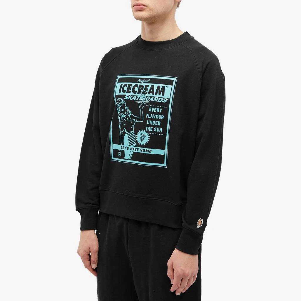商品Icecream|ICECREAM Magazine Ad Crew Sweat,价格¥352,第2张图片详细描述