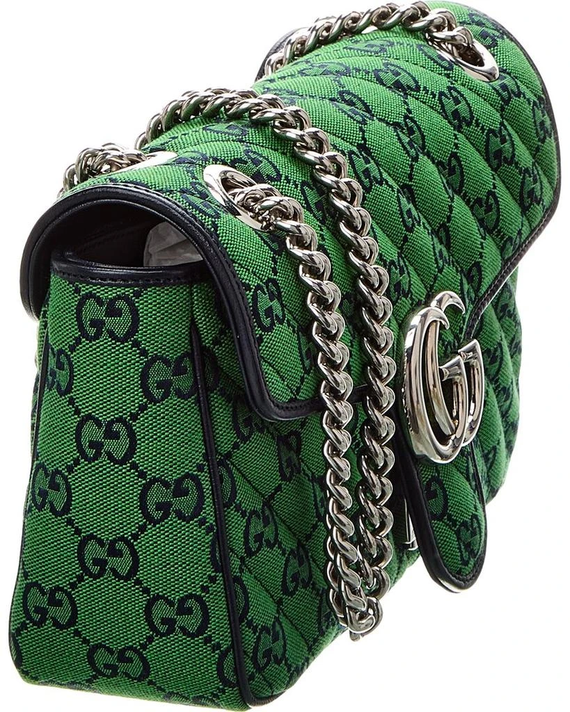 商品Gucci|Gucci GG Marmont Small GG Canvas & Leather Shoulder Bag,价格¥11180,第3张图片详细描述