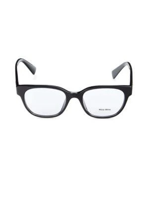 商品Miu Miu|52MM Square Eyeglasses,价格¥1208,第1张图片