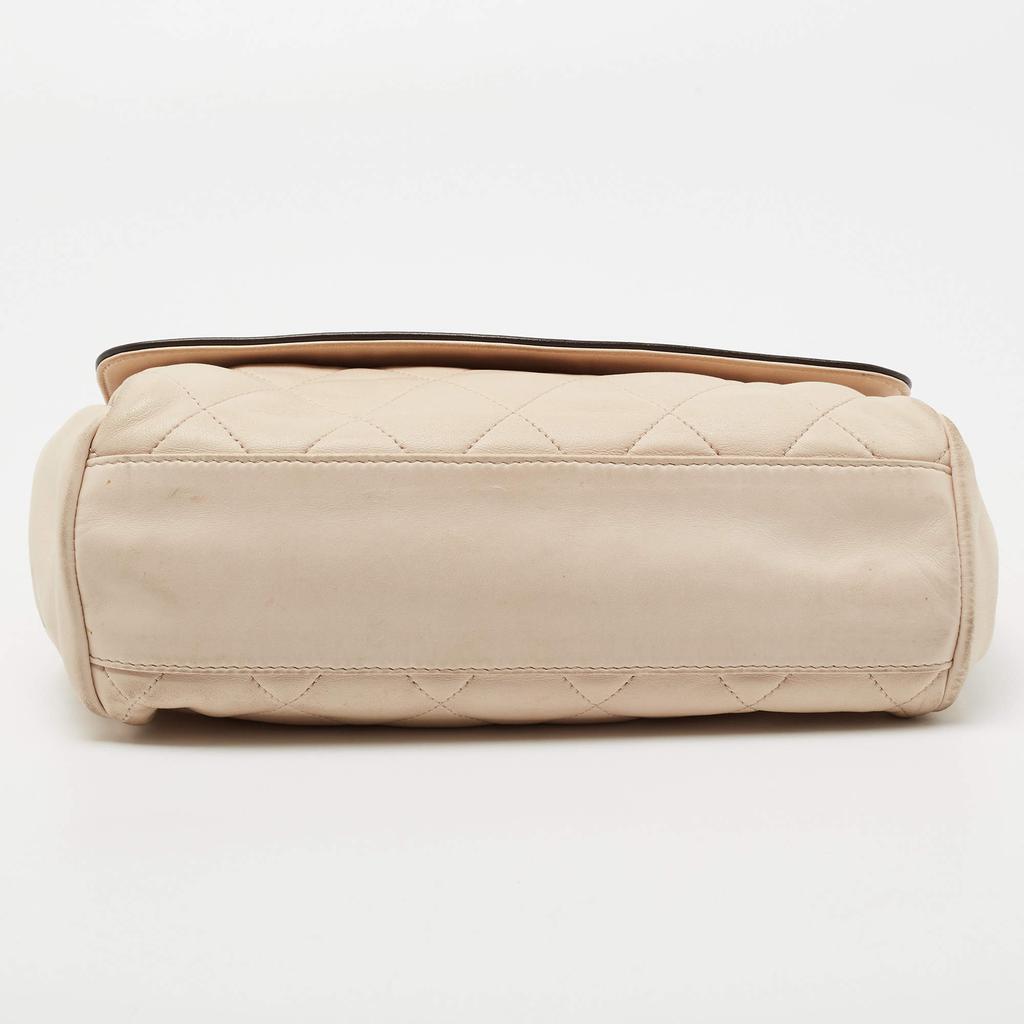 Chanel Beige/Brown Quilted Leather Reissue Shoulder Bag商品第6张图片规格展示