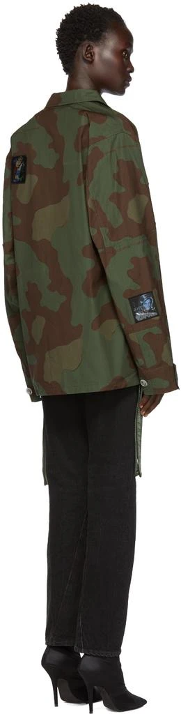 商品Off-White|Green Camo Patches Field Jacket,价格¥2794,第3张图片详细描述