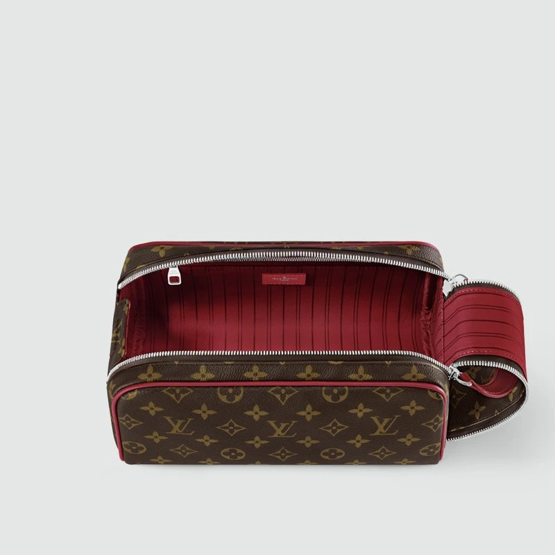 商品Louis Vuitton|【预售3-7天】LV/路易威登 男女通用棕色帆布/牛皮化妆包,价格¥8395,第4张图片详细描述