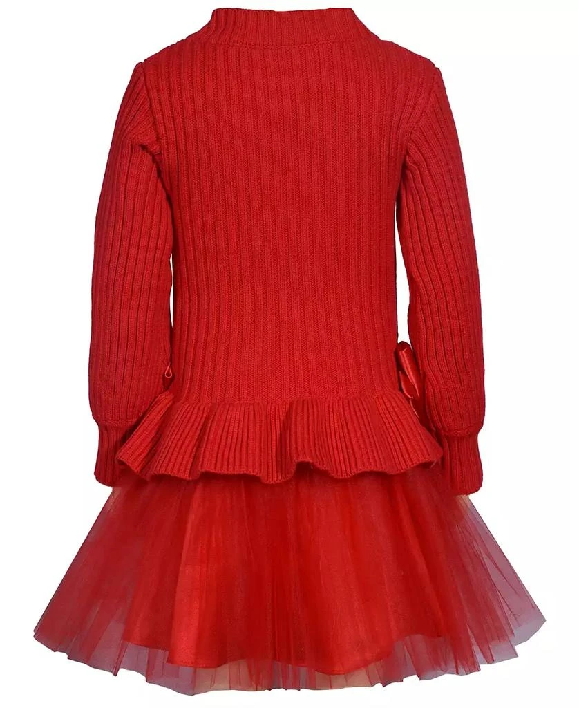 商品Bonnie Jean|Little Girls Rib Sweater Knit Dress,价格¥157,第2张图片详细描述