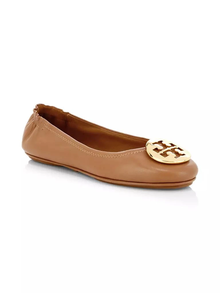 商品Tory Burch|Minnie Leather Ballet Flats,价格¥1731,第2张图片详细描述