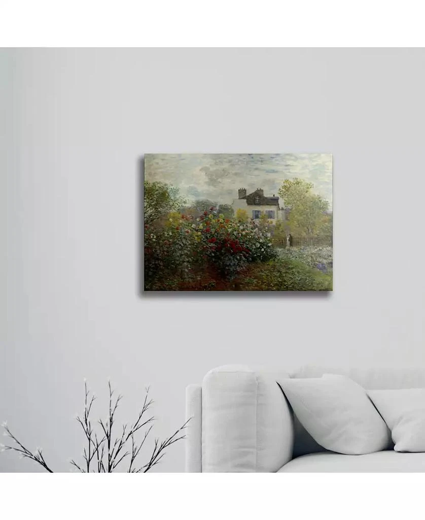 商品Trademark Global|Claude Monet The Artist's Garden in Argenteuil Floating Brushed Aluminum Art - 22" x 25",价格¥1110,第3张图片详细描述