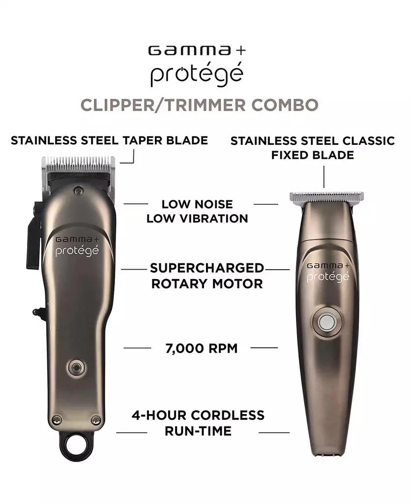 商品StyleCraft Professional|Gamma+ Protégé Professional Cordless Hair Clipper & Trimmer Combo,价格¥1113,第3张图片详细描述