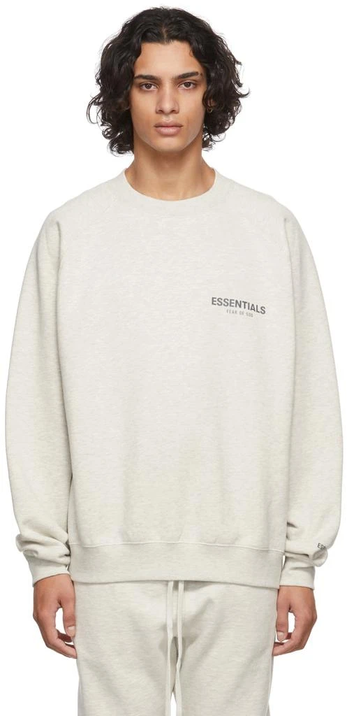 商品Essentials|Off-White Crewneck Sweatshirt,价格¥431,第1张图片