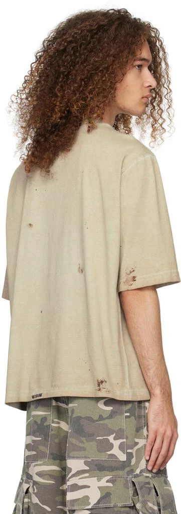 商品We11done|Beige Faded T-Shirt,价格¥1307,第3张图片详细描述