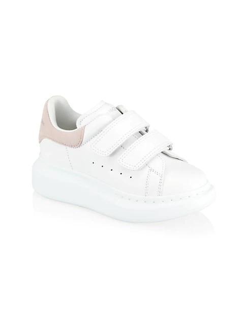 商品Alexander McQueen|Little Girl's & Girl's Leather Oversize Sneakers,价格¥2561,第1张图片