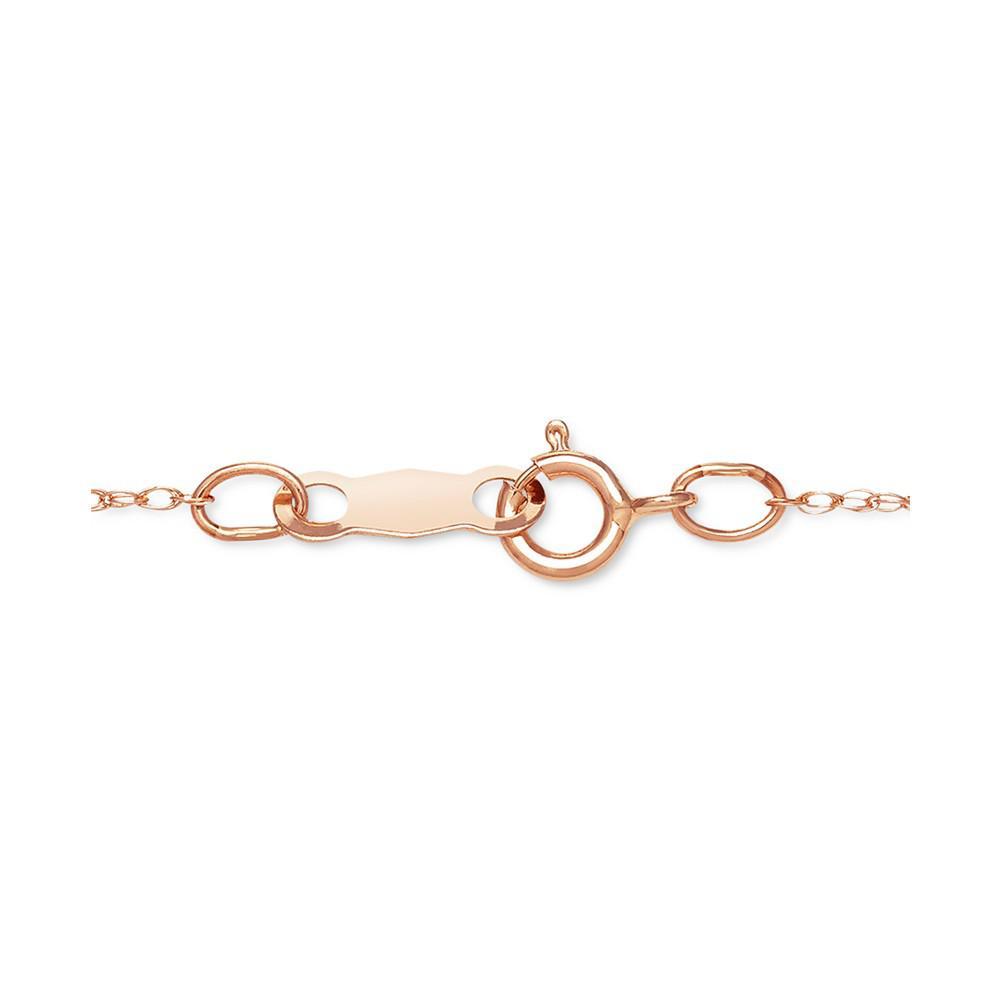商品Belle de Mer|Pink Cultured Freshwater Pearl (8-9mm) & Diamond (1/20 ct. t.w.) 18" Pendant Necklace in 14k Rose Gold, Created for Macy's,价格¥4762,第5张图片详细描述