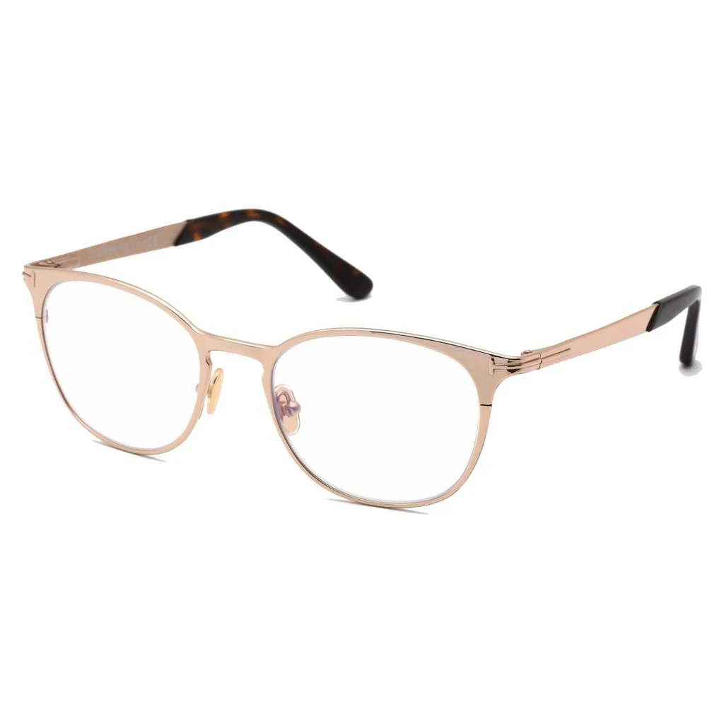 商品Tom Ford|Tom Ford Unisex Eyeglasses - Shiny Rose Gold Round Metal Frame, 52 mm | FT5732-B 028,价格¥585,第1张图片