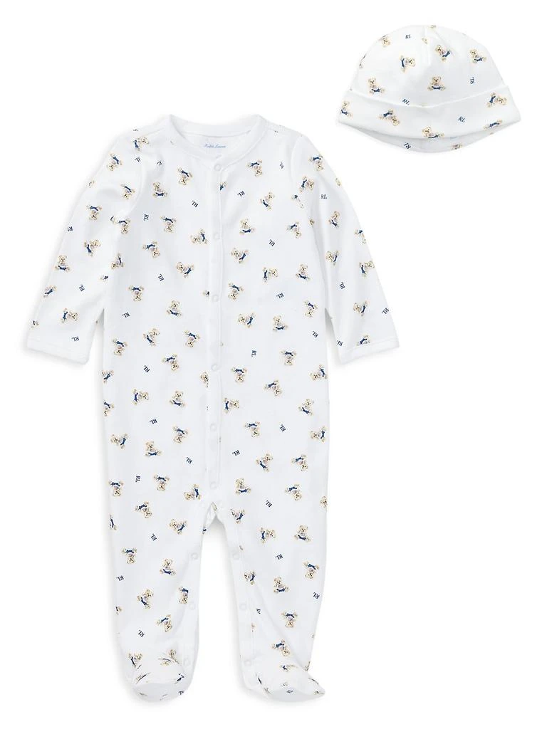 商品Ralph Lauren|Baby's Polo Bear Footie,价格¥297,第2张图片详细描述