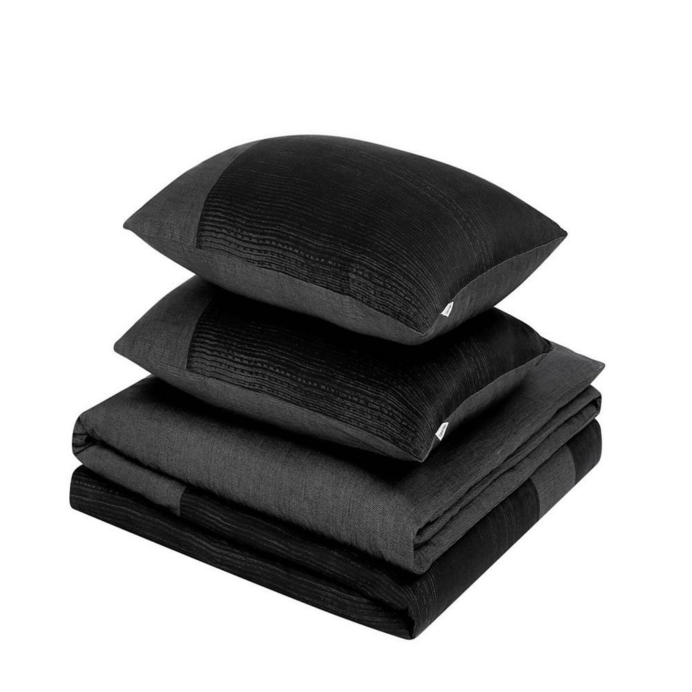 [Calvin Klein]3 Piece Oversized Paint Stroke Mini Comforter Set, King
