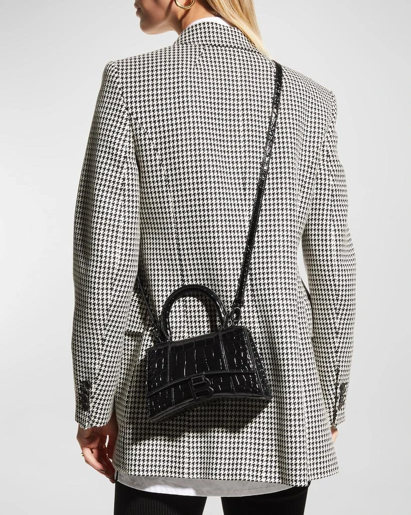 商品Balenciaga|Hourglass XS Crocodile-Embossed Top Handle Bag,价格¥21862,第2张图片详细描述