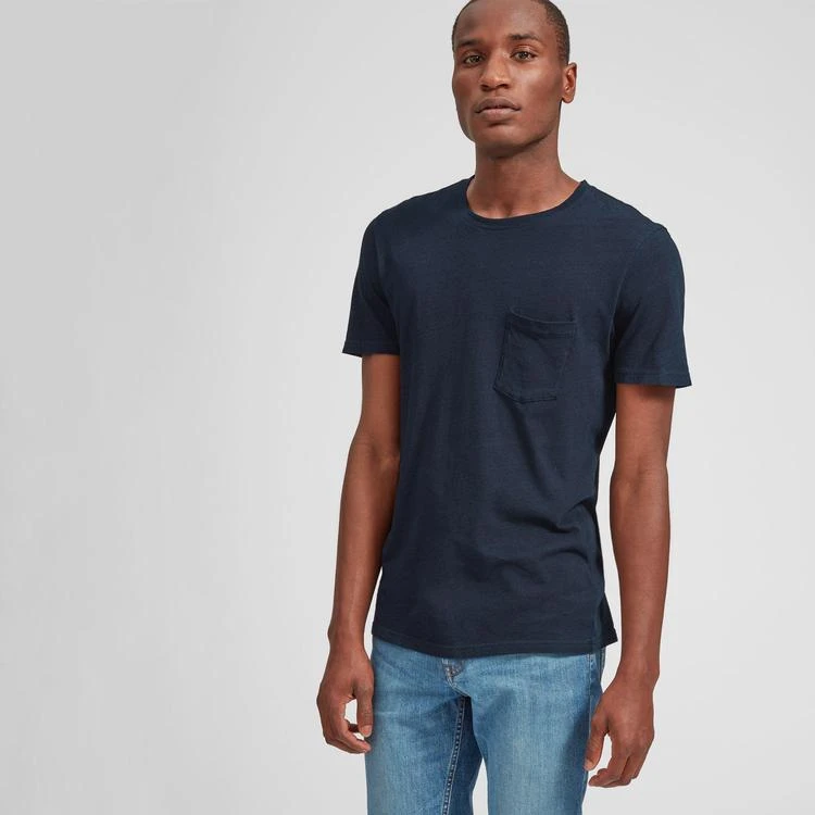 商品Everlane|靛蓝纯棉口袋T恤,价格¥236,第3张图片详细描述