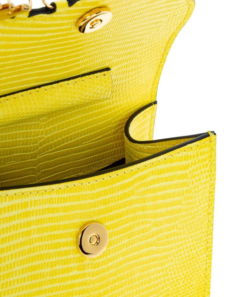 Moschino Lettering Charms Leather Handbag商品第4张图片规格展示