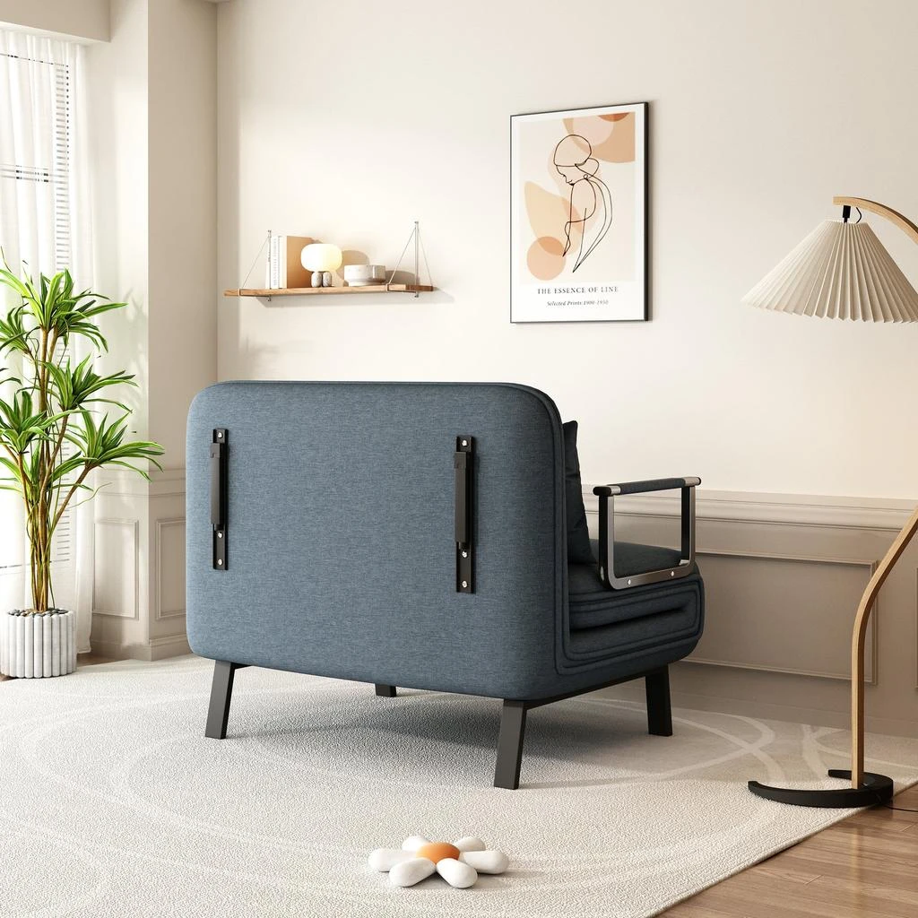商品Streamdale Furniture|Streamdale Comfortable Sleeper Chair with Sturdy Steel Frame,价格¥4297,第4张图片详细描述