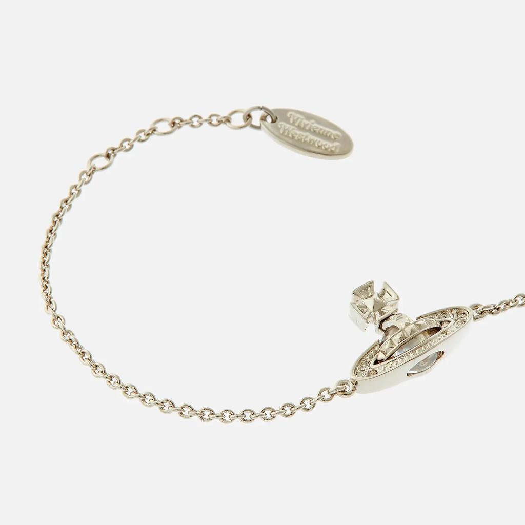 Vivienne Westwood Pina Bas Relief Silver-Tone and Crystal Bracelet商品第2张图片规格展示
