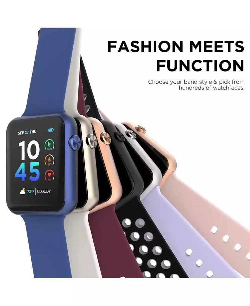 Air 4 Unisex Black and Gray Silicone Smartwatch 商品