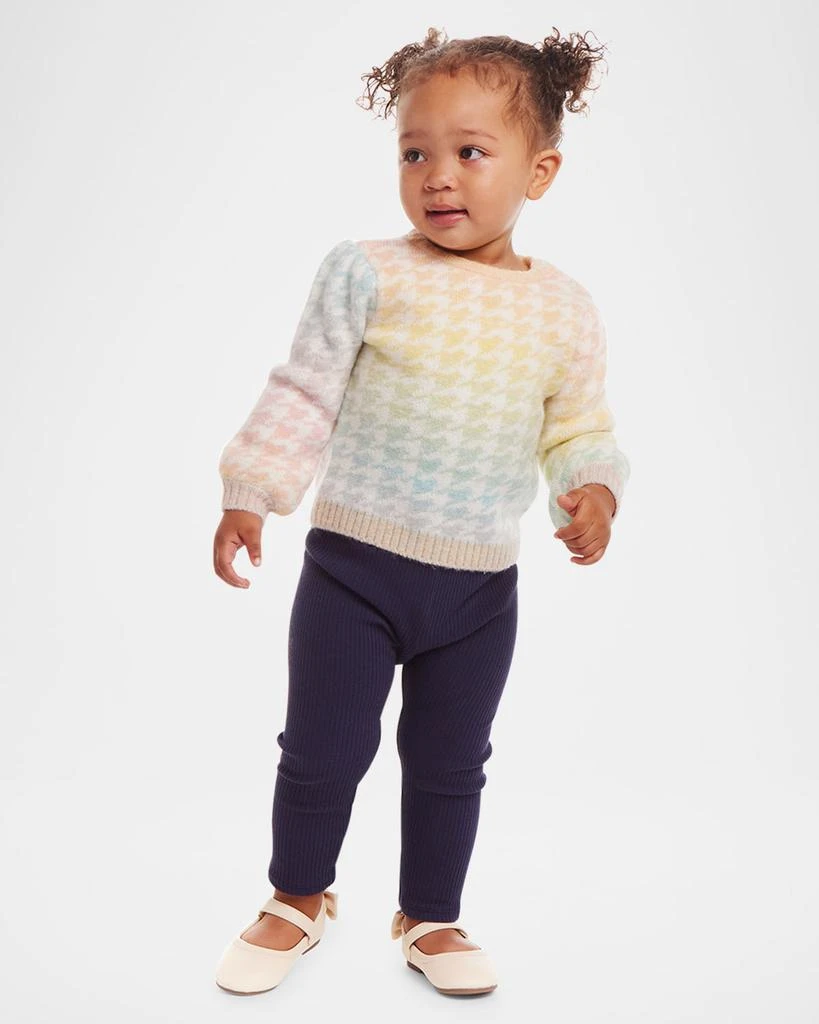 商品Andy & Evan|Ombre Rainbow Houndstooth Sweater & Legging Set, Size 6M-24M,价格¥433,第2张图片详细描述