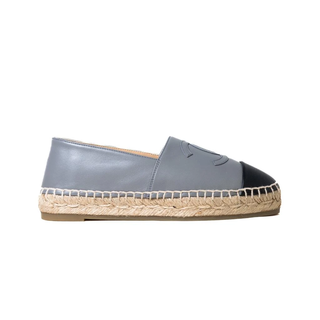 商品Chanel|Chanel  Lambskin Espadrilles Grey Black,价格¥7342,第2张图片详细描述