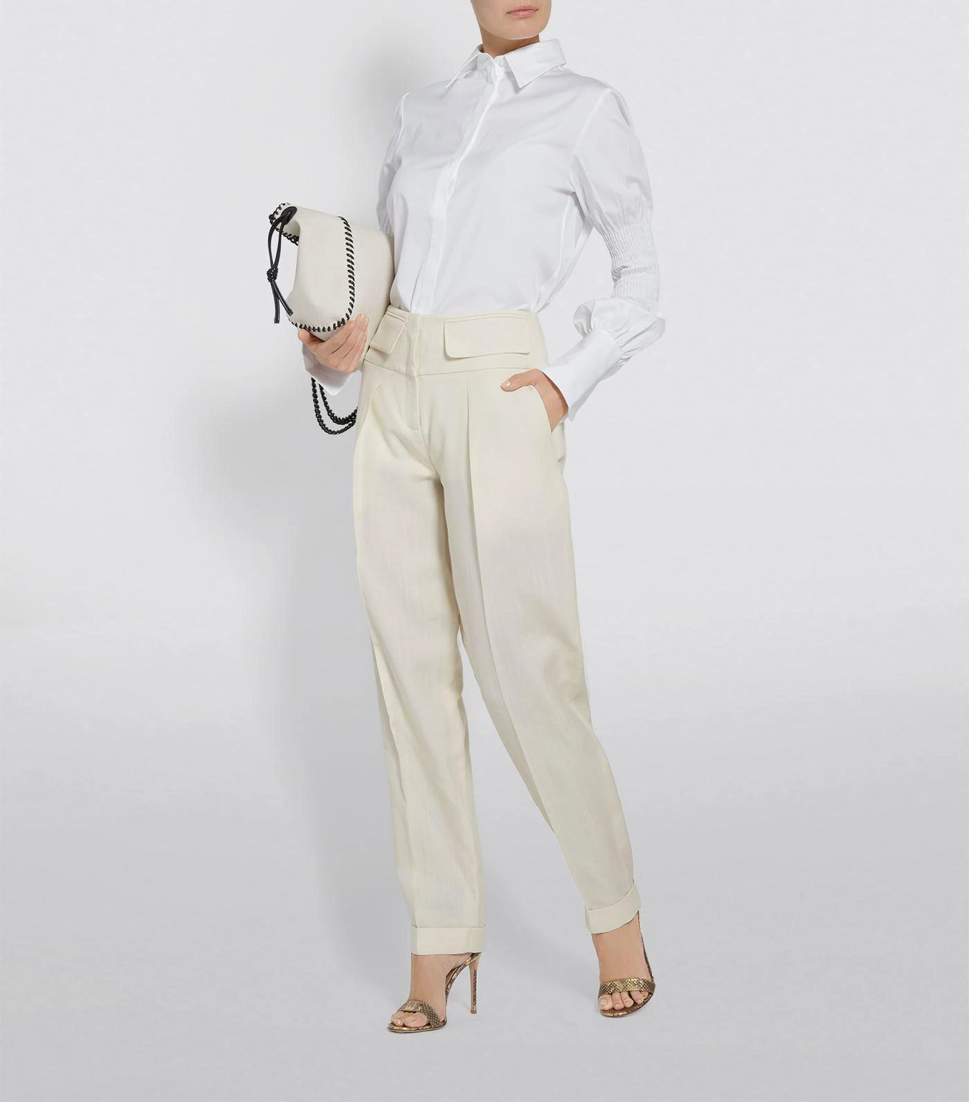 商品Victoria Beckham|Tapered Slim-Fit Trousers,价格¥3894,第5张图片详细描述