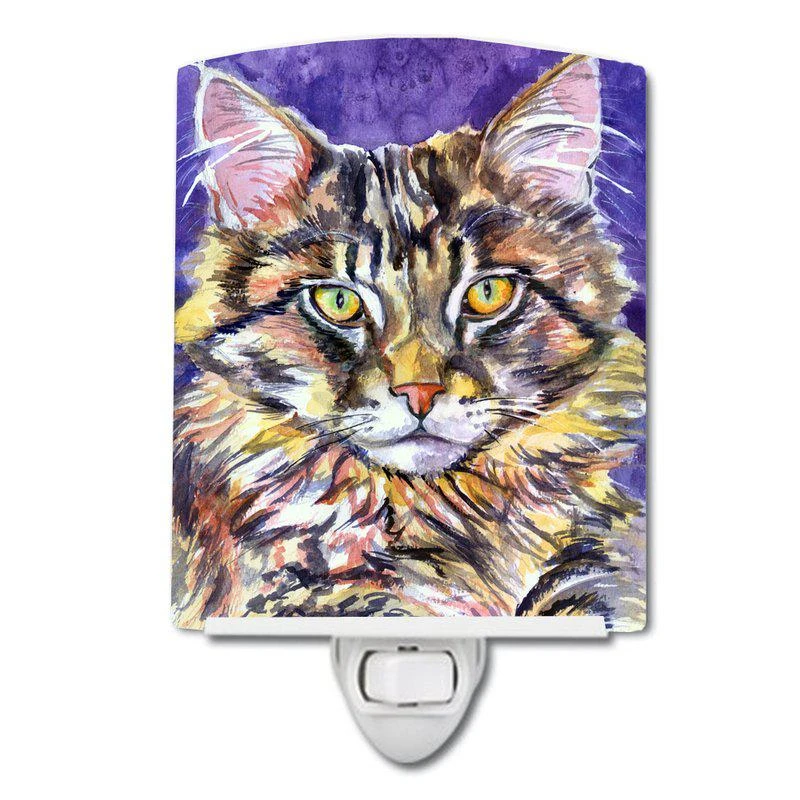 商品Caroline's Treasures|Maine Coon Sassy Ceramic Night Light,价格¥204,第1张图片