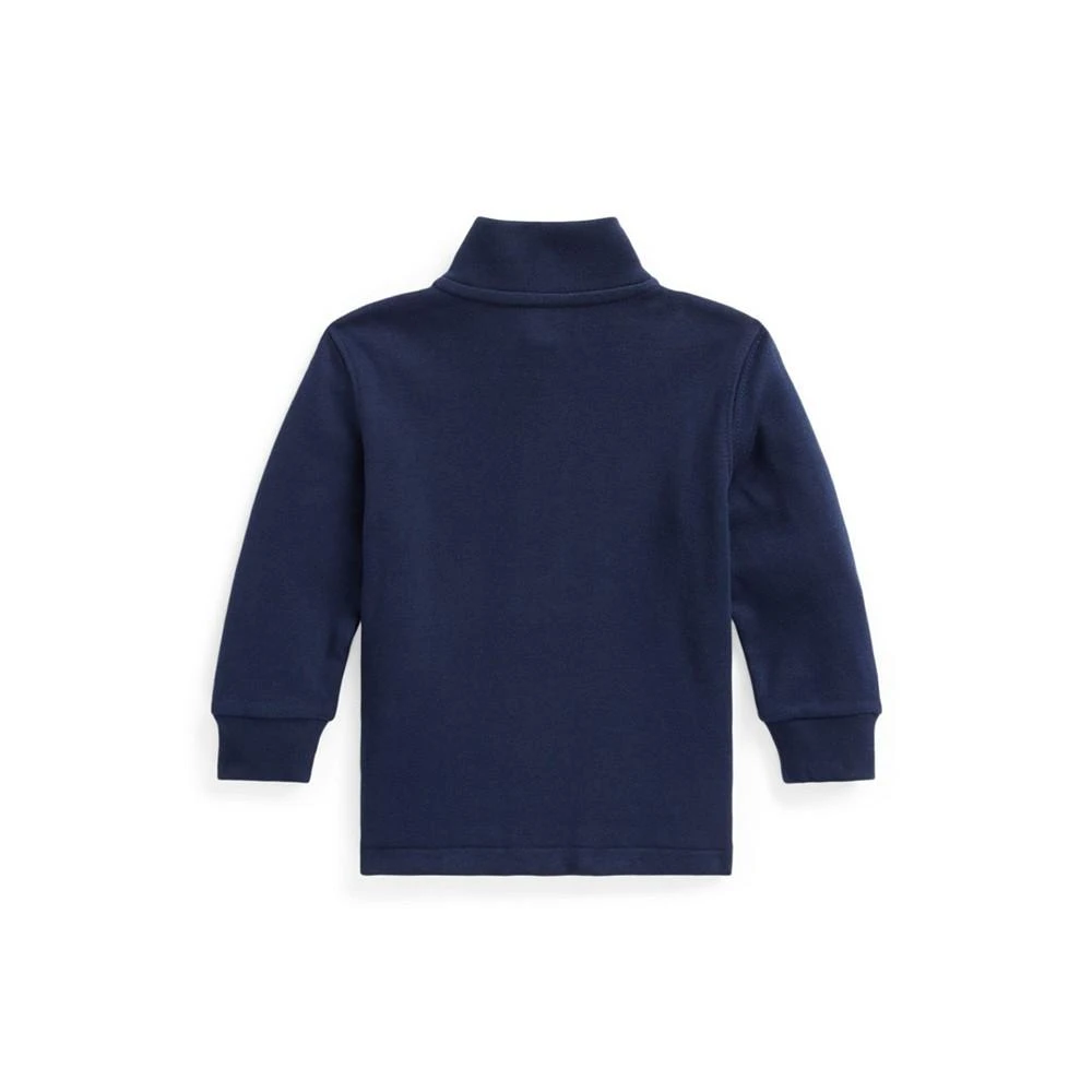 商品Ralph Lauren|Baby Boys Cotton Interlock Quarter Zip Pullover,价格¥268,第2张图片详细描述